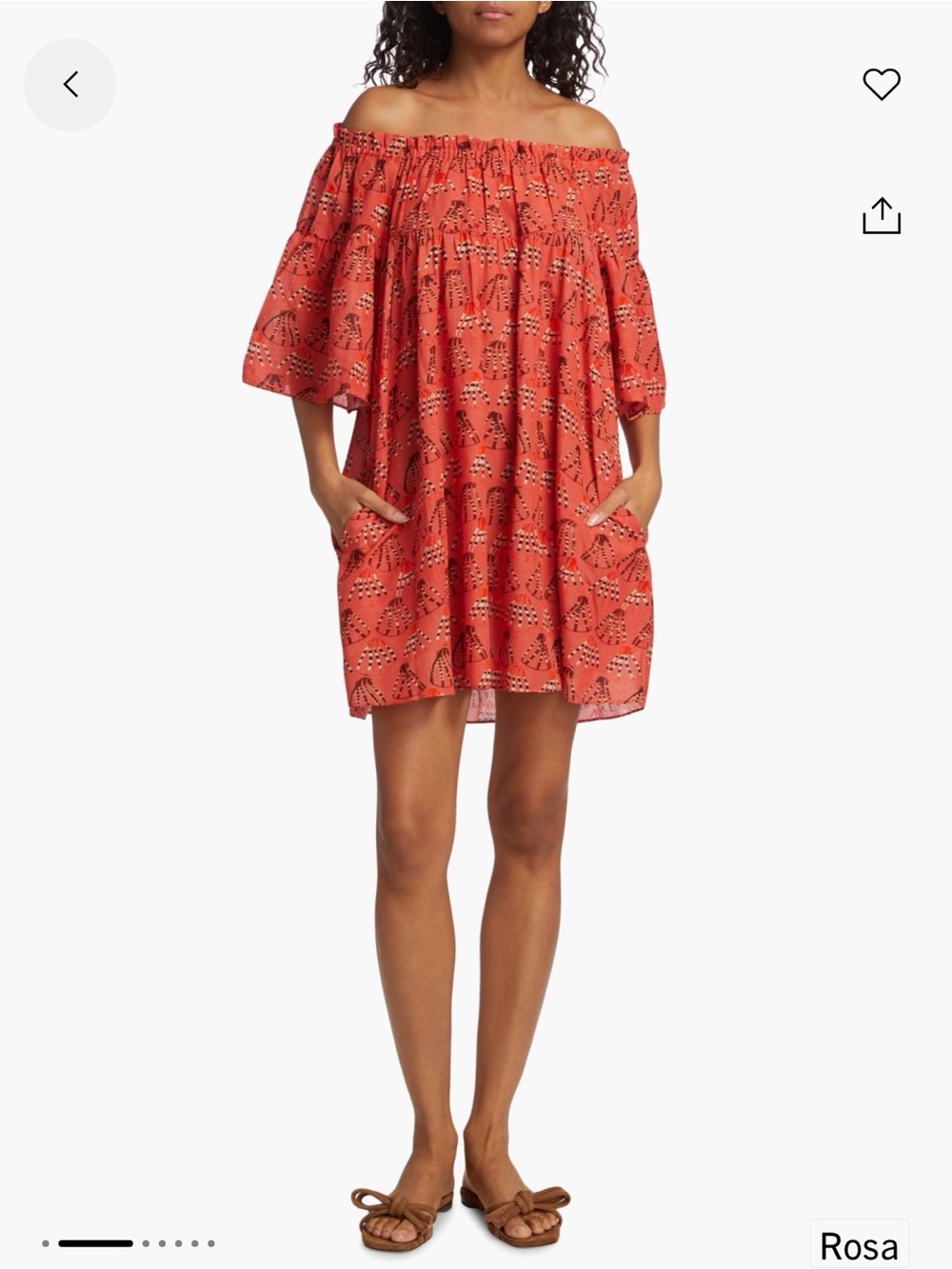 Ulla Johnson Gallia Floral Cover-Up Minidress shirt size P NWOT